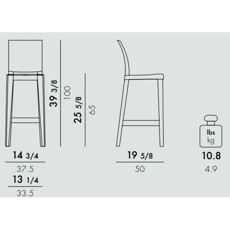 One More Outdoor Bar Stool (Set of 2)