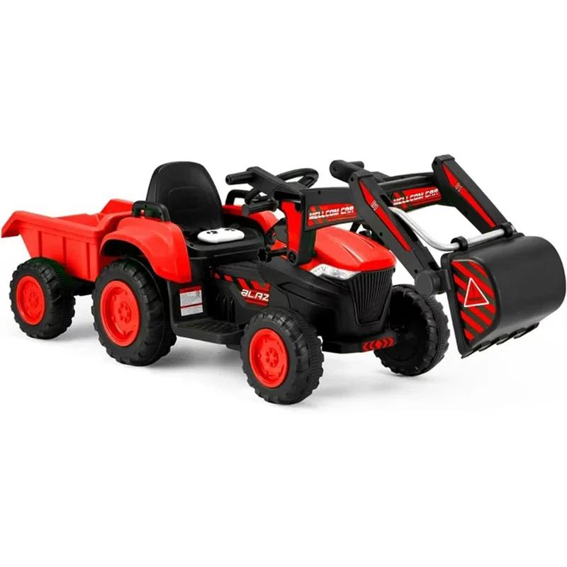EROMMY EROMMY 12 Volt 1 Seater Tractors / Construction Battery Powered Ride On with Remote Control
