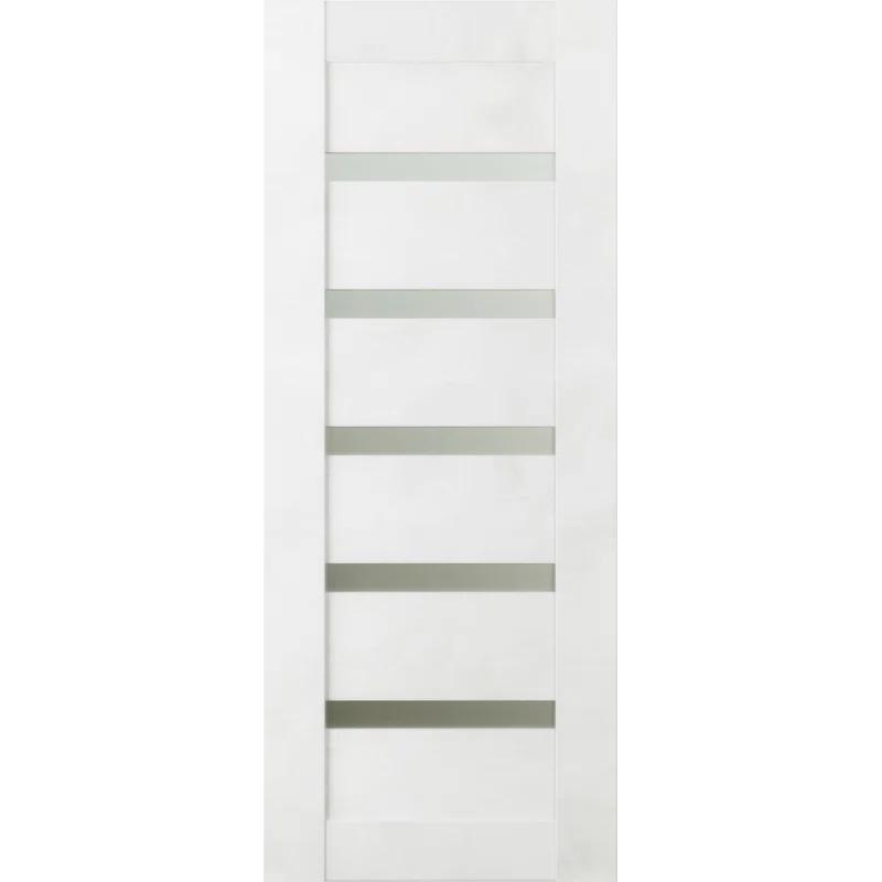 Belldinni Avon 07-04 Solid Manufactured Wood and Glass Paneled Prefinished Standard Door