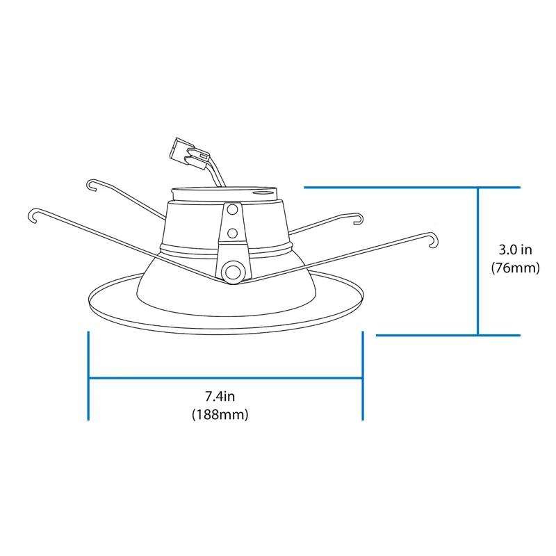 NICOR Lighting DLR565081204KWH 6'' Dimmable LED Retrofit Recessed Lighting Kit