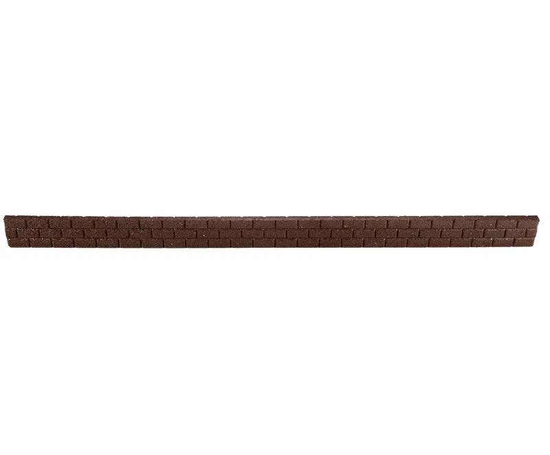 Rubberific 4 ft. Brickface Rubber Landscape Lawn Edging (Set of 6)