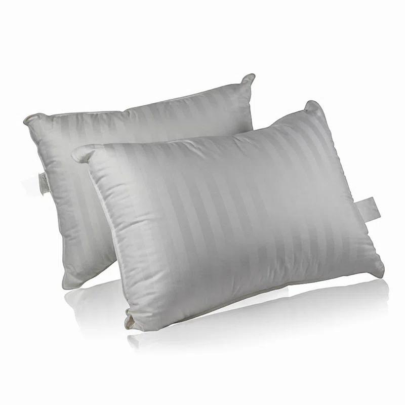 ContinentalBedding Continental Bedding Luxury 700 Fill Power Down Bed Pillows 2 Pack (Set of 2)
