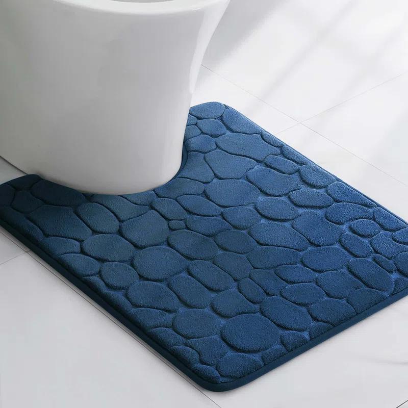 Evideco Pebbles 3D Contour Mat Microfiber Memory Foam 20' x 20"