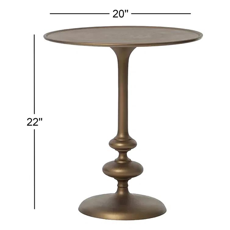 Caratto Side Table - Brass
