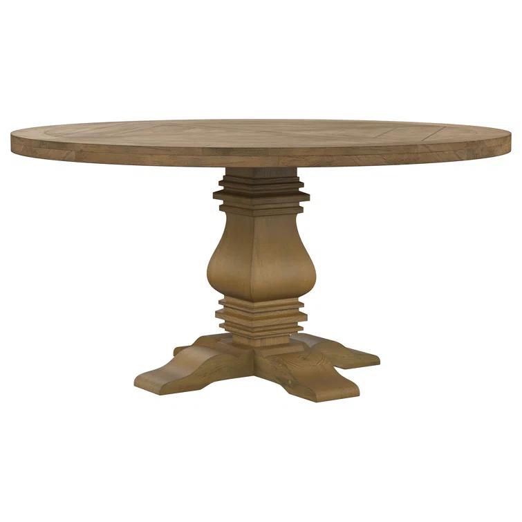 Ophelia & Co. Morriston Round 60-inch Wood Dining Table Rustic Honey