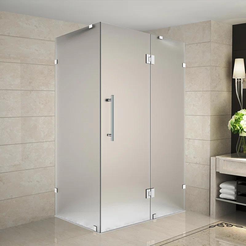 Aston SEN987F-CH-4838-10 Avalux Rectangle Hinged Shower Enclosure