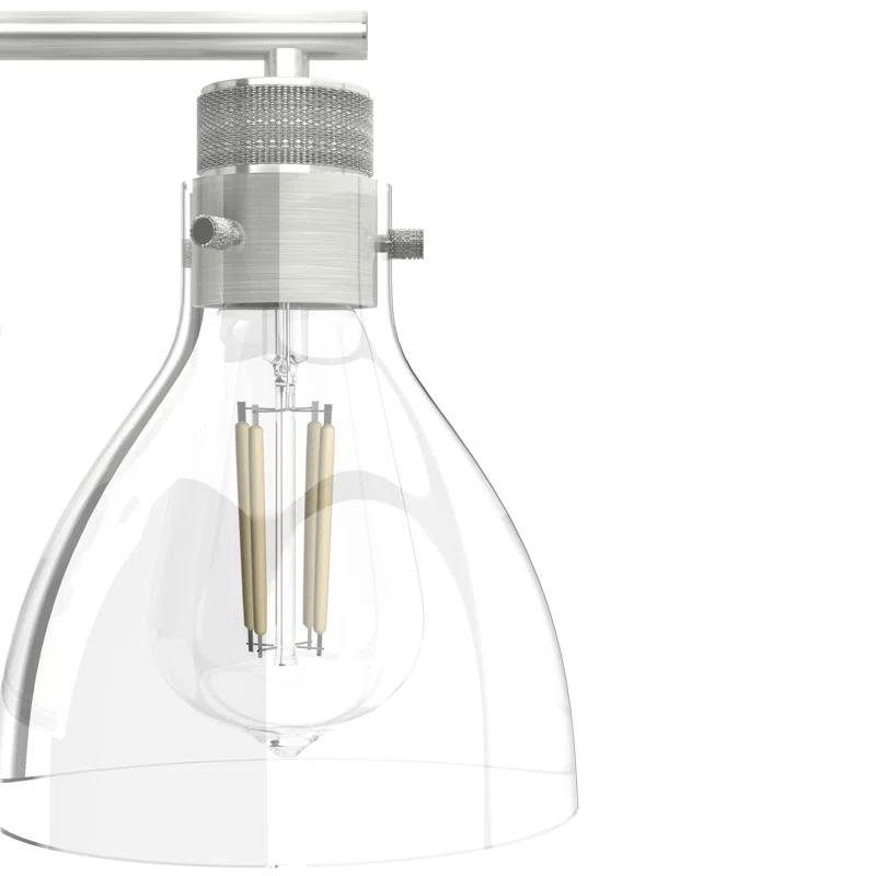 Hunter Van Nuys Brushed Nickel 1 Light Sconce Wall Light Fixture