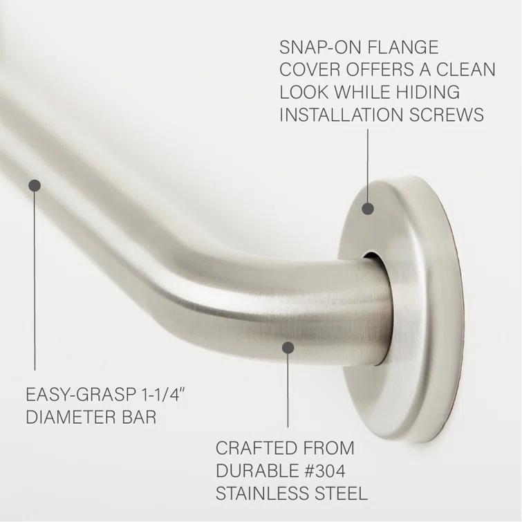 Seachrome Straight Bathroom Safety Grab Bar IGSS-160-QCR
