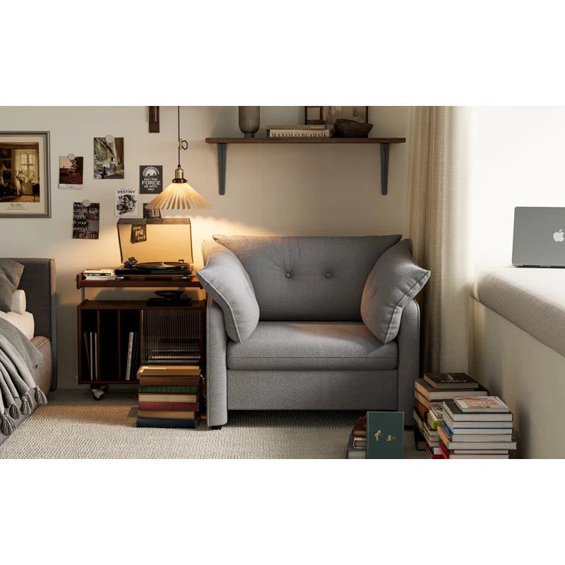 CHORLENIMI Modern Chenille Oversized Armchair | Wayfair