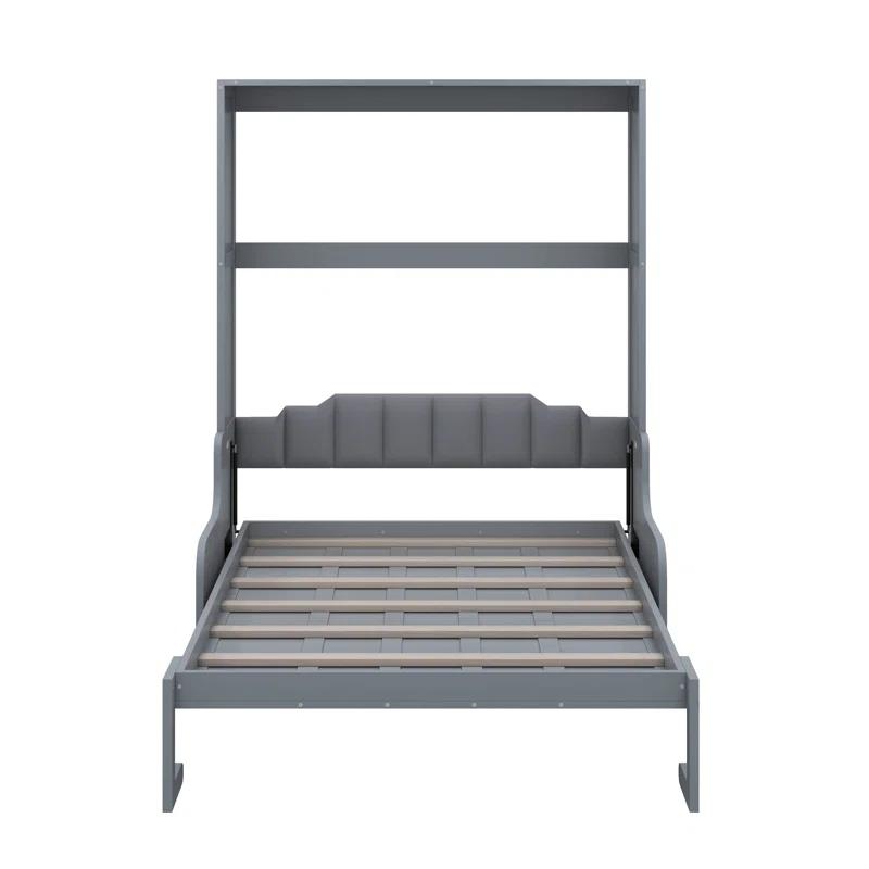 Red Barrel Studio® Queen Size Murphy Bed Wall Bed With Cushion