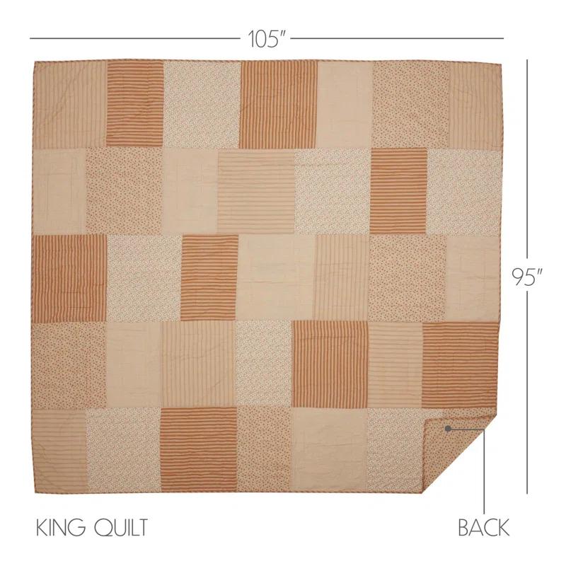 VHC Brands Farmhouse / Country Cotton Twill Patchwork Quilt