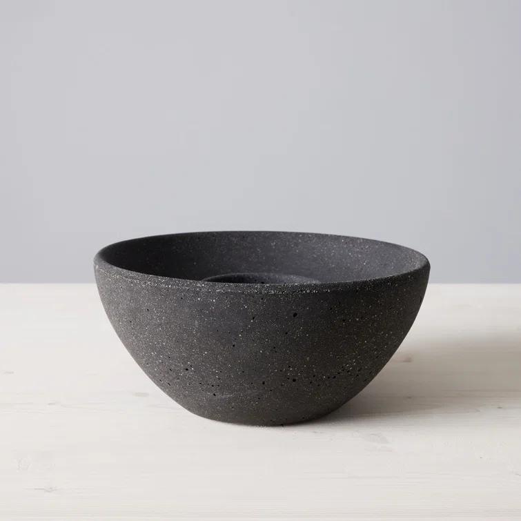 TerraFlame TerraFlame Basin Concrete Table Top Gel Fuel Fire Bowl - Indoor and Outdoor Use