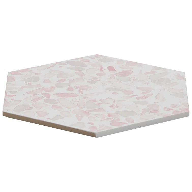 Jurassic Hex 9" Terrazzo Look Porcelain Floor & Wall Tile (8.07 Sq. Ft. / Case)