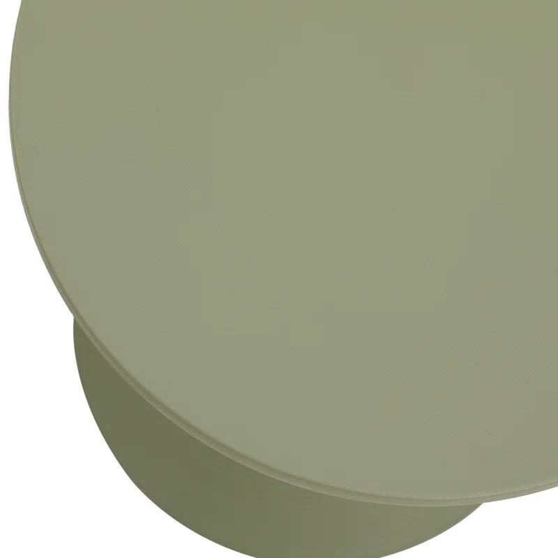 AllModern Durant Reversible Drum End Table with Storage – No Assembly Lightweight Accent Side Table for Indoor & Outdoor Use