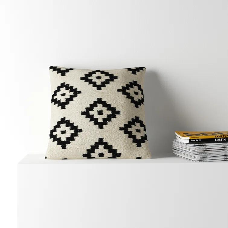 Jada Geometric Wool Throw Pillow