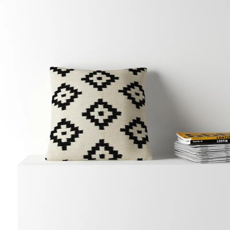Jada Geometric Wool Throw Pillow