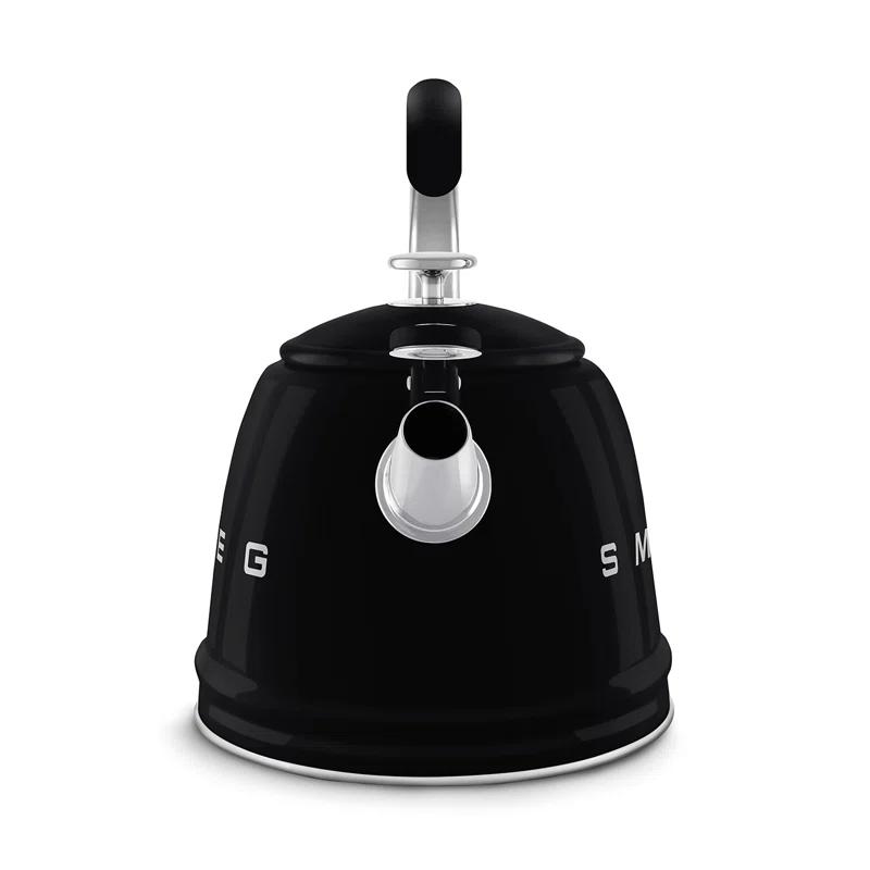 SMEG Black Whistling Stovetop Kettle