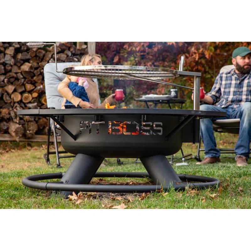 Pit Boss 34.4'' H x 45.3'' W Wood Burning Outdoor Fire Pit