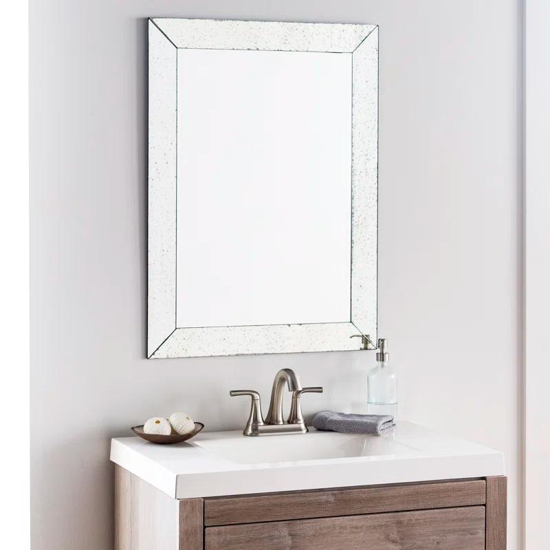 Latitude Run® Crystalline Mirror Flat Wall Mirror