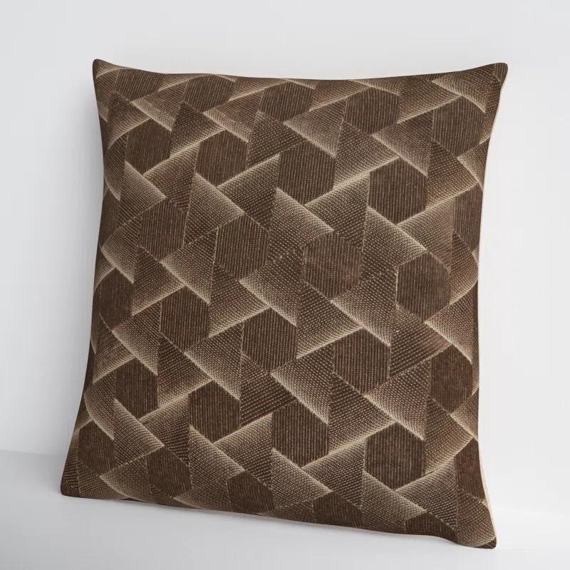 Gretchen Geometric Cotton Throw Pillow