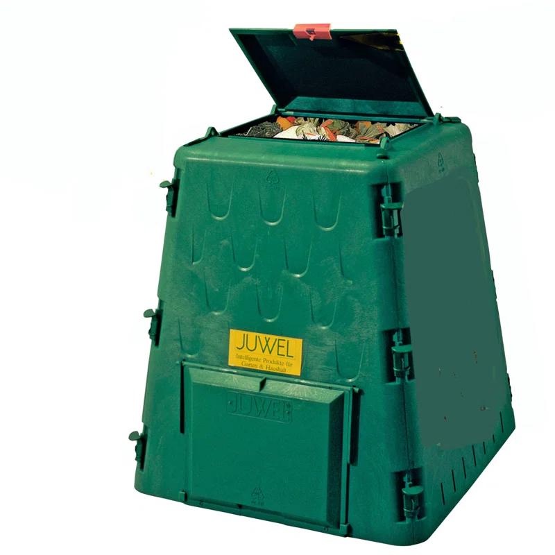 Juwel AeroQuick 77 Gallons Plastic Outdoor Stationary Composter with Latching Lid