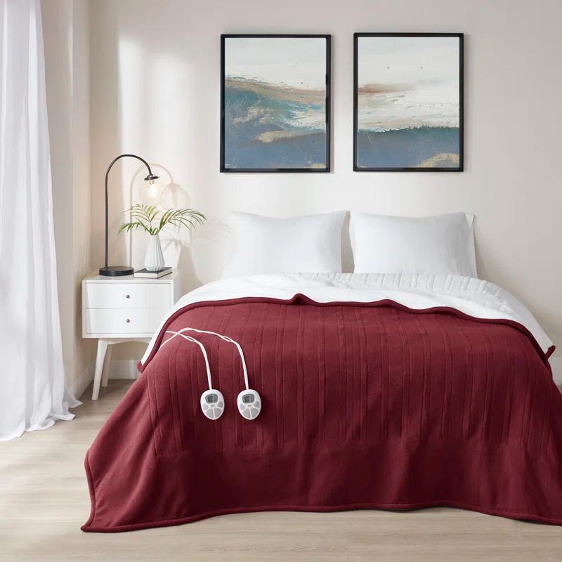 Serta Serta Fleece to Sherpa Heated Blanket
