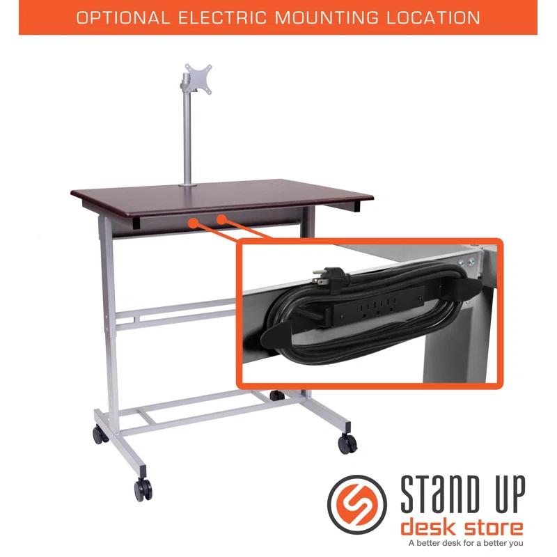 Inbox Zero Zarella Adjustable Metal Base Standing Desk