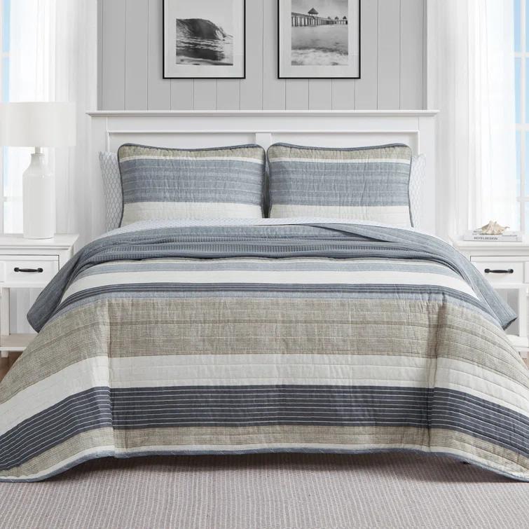 Nautica Nautica Ridgeport Cotton Reversible Quilt Set