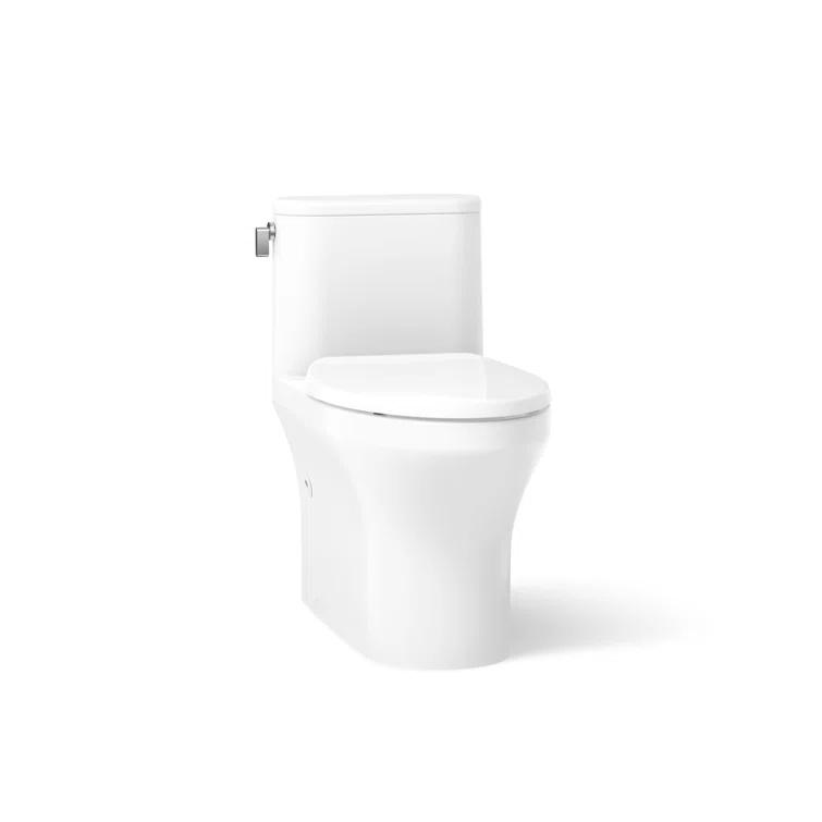 Kohler Spacity One-Piece Compact Elongated Toilet With Skirted Trapway, 1.28 Gpf K28020-0