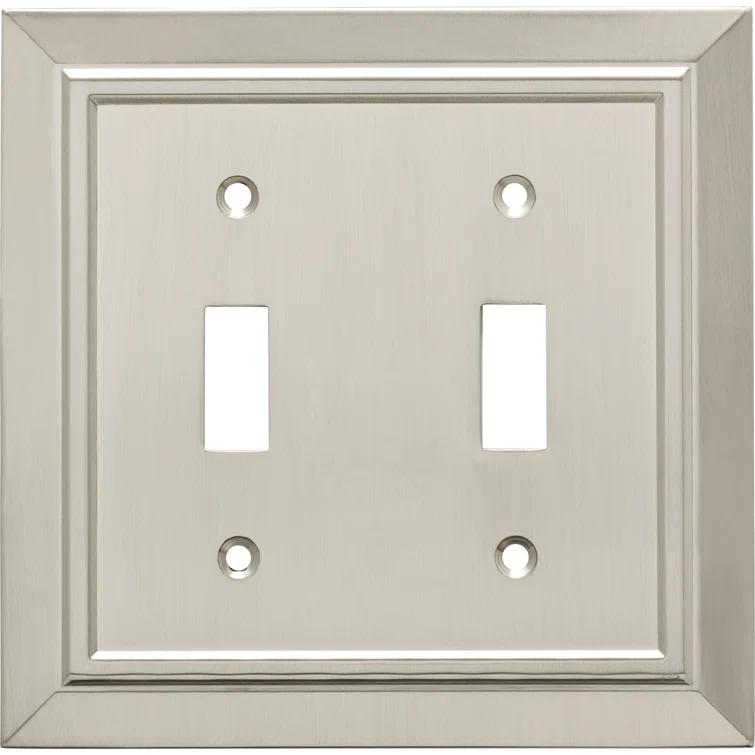 Franklin Brass Classic Architecture 2-Gang Toggle Light Switch Wall Plate