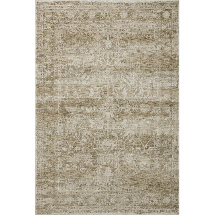 Honora Rug by Amber Lewis x Loloi - Khaki and Beige / 2' x 3'4"