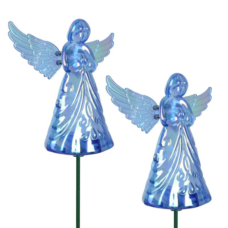 Exhart Exhart 2 Piece Angel WindyWing Garden Stakes, 4.5 by 30 Inches (Set of 2)