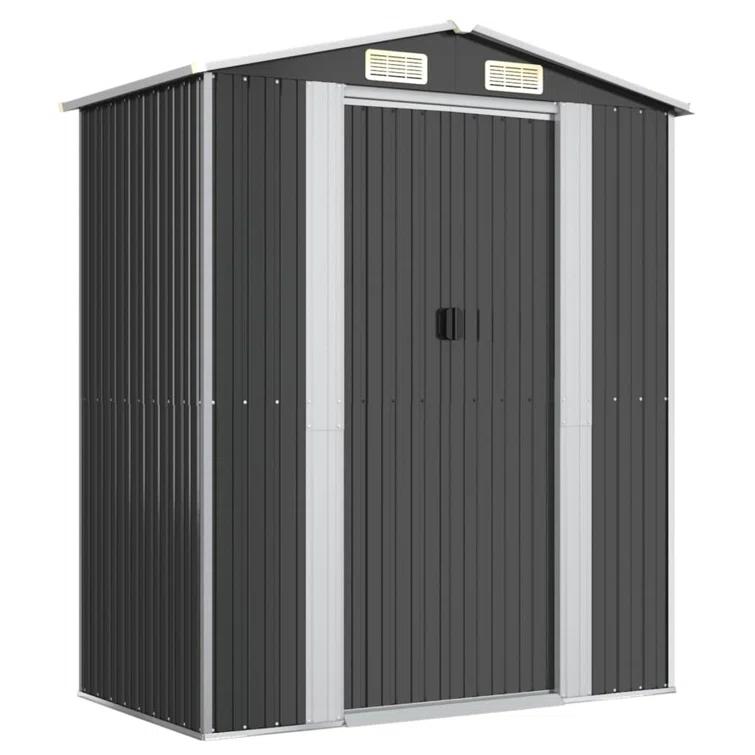 VidaXL 6.3 ft. W x 28.05 ft. D Steel Traditional Storage Shed