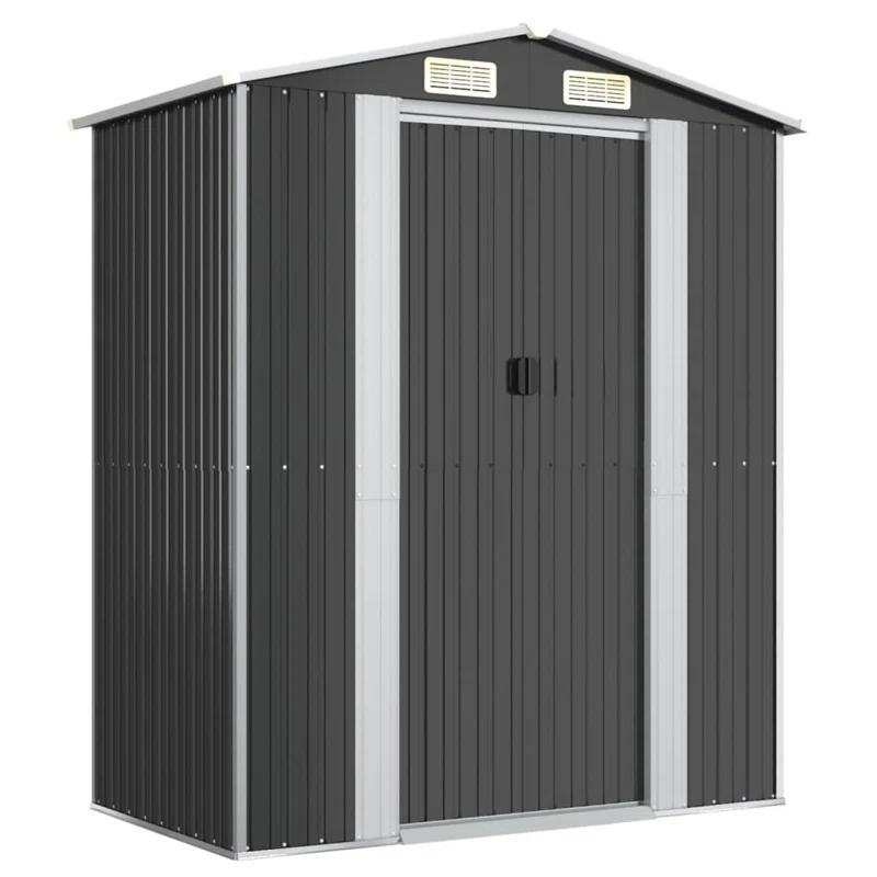 6.3 ft. W x 28.05 ft. D Steel Traditional Storage Shed