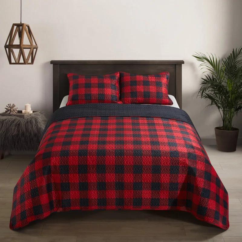 Dearfoams Dearfoams Plaid Quilt Set