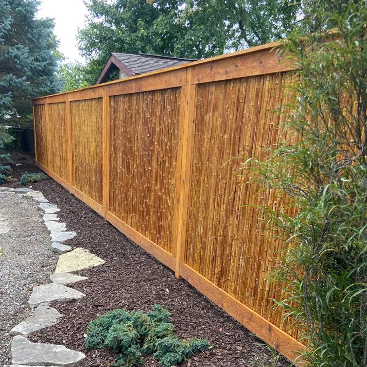 Backyard X-Scapes Bamboo Fence Panel Outdoor Privacy Screen