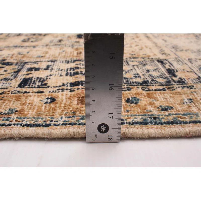 ECARPETGALLERY Antalya One-of-a-Kind 6'4" X 9'4" 1990s Wool Area Rug Tan