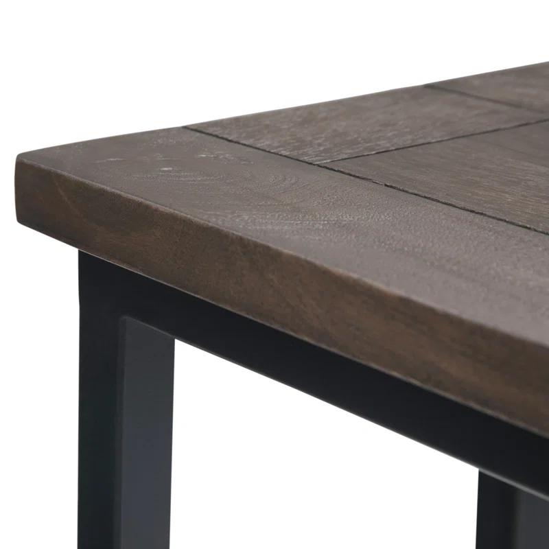 Simpli Home Skyler Solid Mango Wood C Side Table