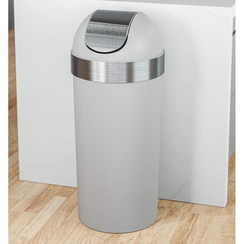 Umbra Venti Plastic Swing Top Trash Can - 16 Gallons