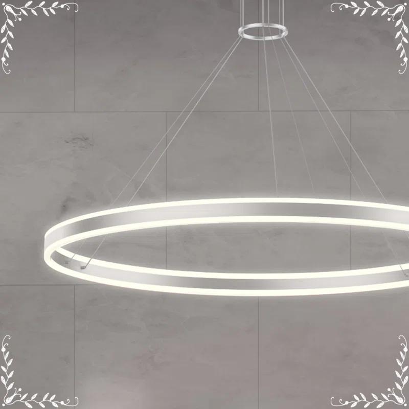 Double Corona 2 - Light Dimmable LED Wagon Wheel Chandelier