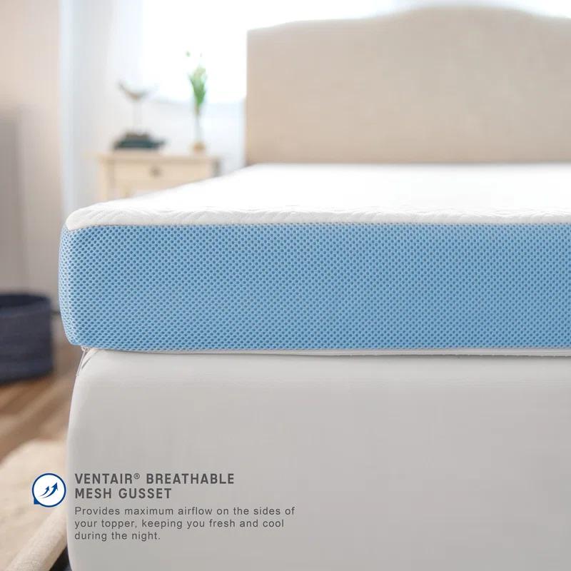 SensorPEDIC 4'' Memory Foam Mattress Topper