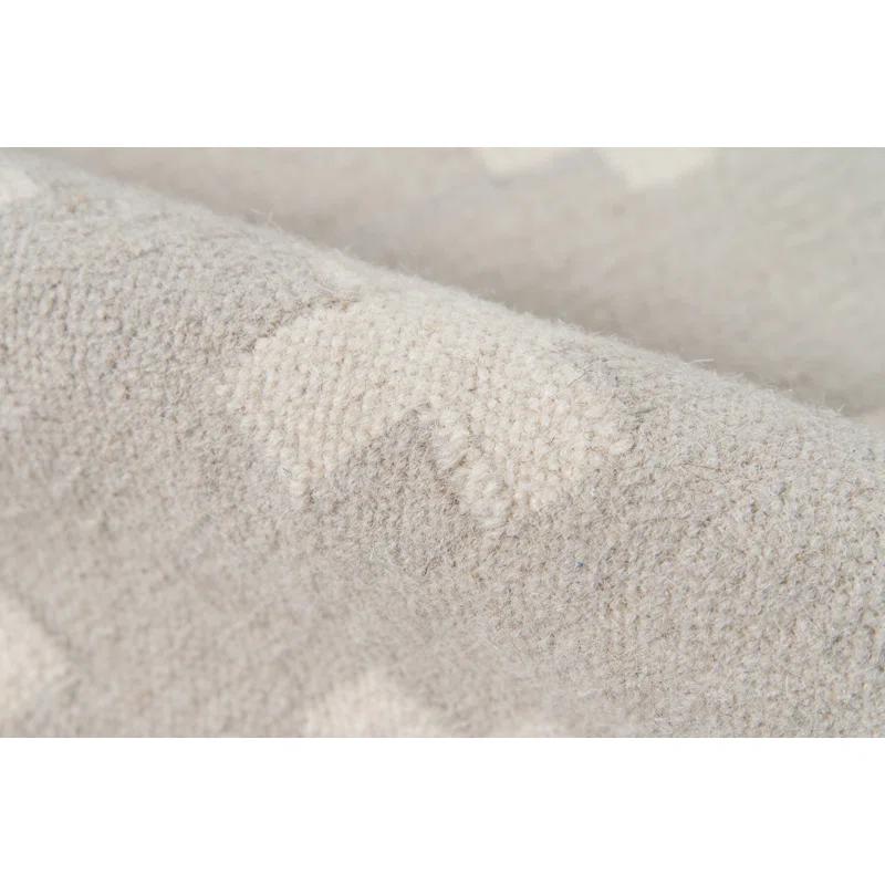 Topanga Geometric Handwoven Wool Gray/White Area Rug