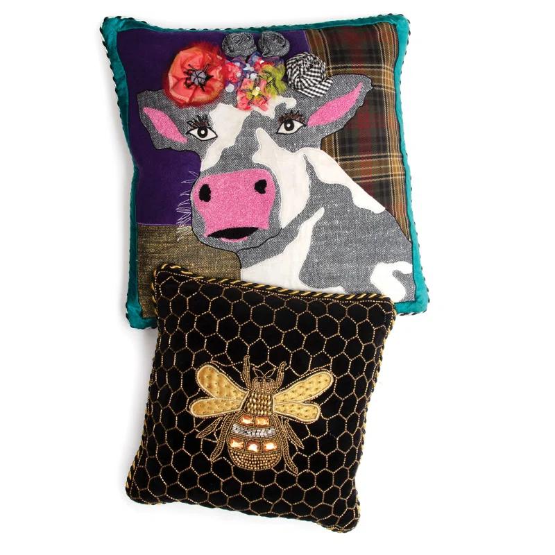 MacKenzie-Childs Frida Cowlo Throw Pillow