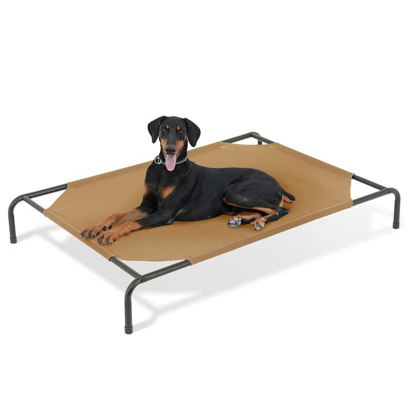 Tucker Murphy Pet™ Cooling Elevated Dog Bed, Portable Raised Pet Cot with Breathable Fabric and Alloy Steel Frame