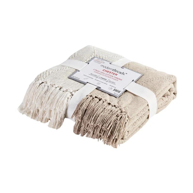 Amrapur Overseas Inc. Plain Weave / Muslin Throw Blanket