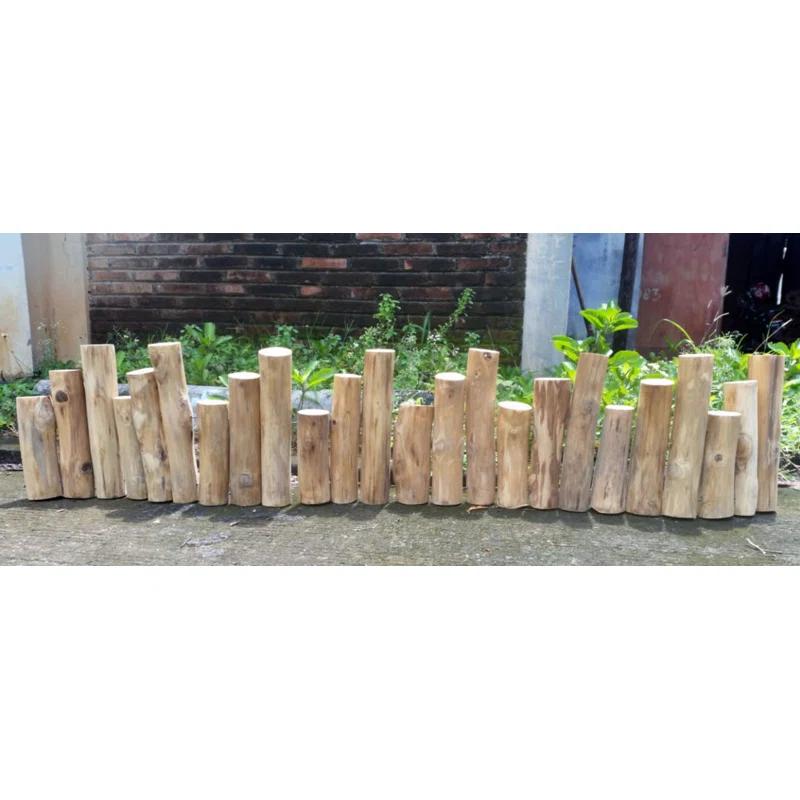 MGP 10'' H x 60'' W Tan Wood Lawn Edging