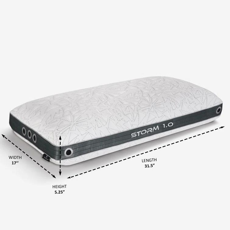 Bedgear Bedgear Storm King Performance Cooling Pillow - Medium Firm Bed Pillow for All Sleep Positions
