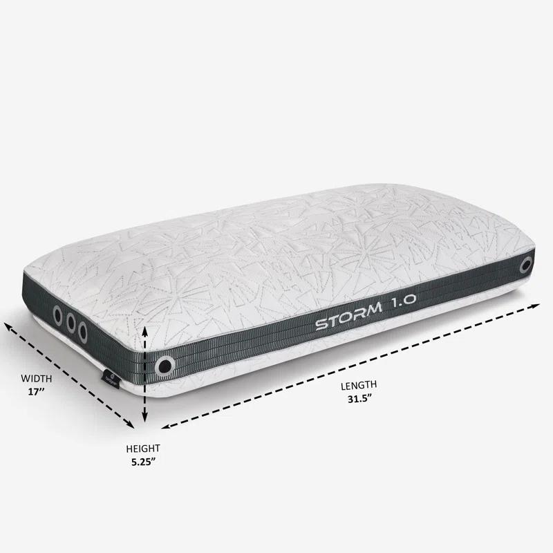 Bedgear Bedgear Storm King Performance Cooling Pillow - Medium Firm Bed Pillow for All Sleep Positions