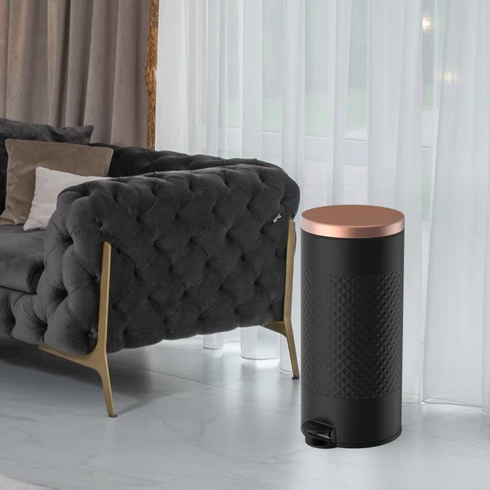 Innovaze Metal Step On Kitchen Trash Can - 8 Gallons