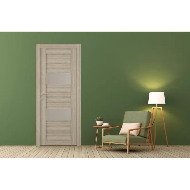 Belldinni Vita DIY-FRIENDLY Paneled Manufactured Wood and Glass Prefinished Standard Door